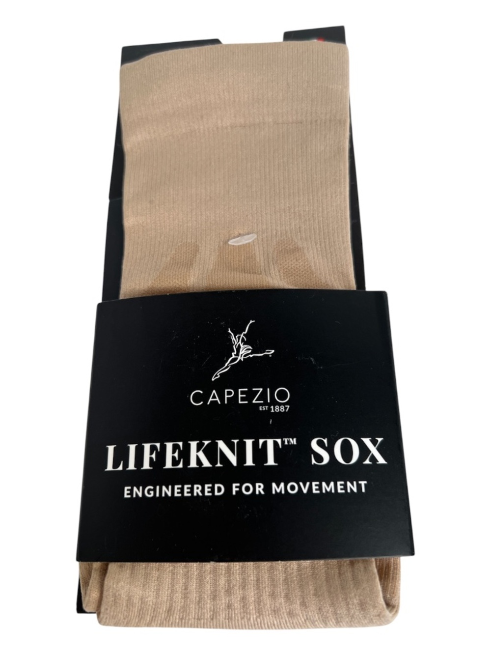 Capezio Lifeknit Sox Nude Nud  Dance Socks Size XL  12-13 Made in Italy New